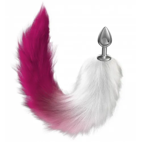 Фото Lola Toys, Россия Анальная пробка с розовым хвостиком Diamond Galaxy Pink