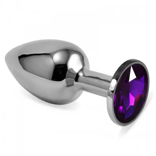 Изображение Lovetoy, Китай Анальная пробка из стали с кристаллом фиолетового цвета Purple Rosebud Classic S