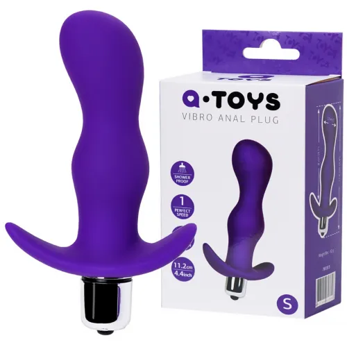 Изображение A-toys by TOYFA Анальная пробка с вибрацией A-Toys Toyfa