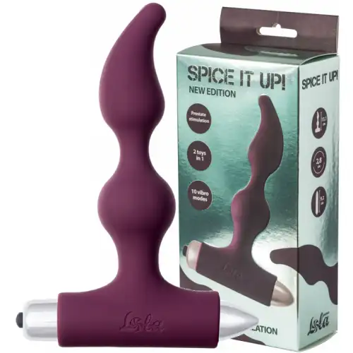 Фото Lola Toys, Россия Анальная пробка с вибрацией Spice It Up New Edition Elation бордовая
