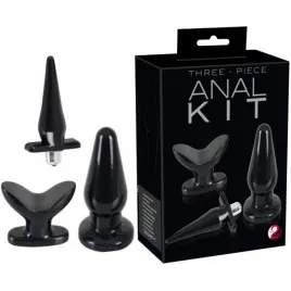 Набор анальных втулок Butt Plug Set черный