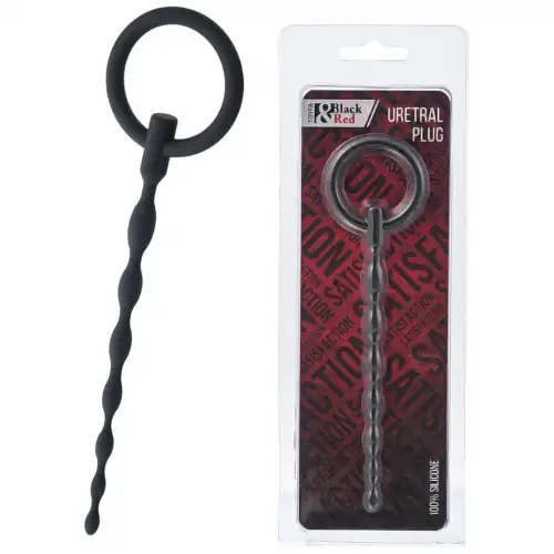 Изображение  Уретральный буж из силикона Black Red By Toyfa черный 16 см