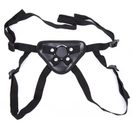 Черные трусики для страпона на ремнях