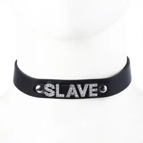 Фото KISSEXPO Стильный черный чокер Slave