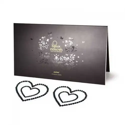 Фото Bijoux Indiscrets, Испания Пэстисы Bijoux Mimi Heart Black черные