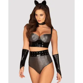 Сексуальный костюм женщины-кошки Silveria S/M