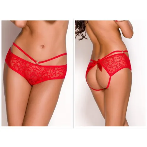 ANAIS-APPAREL LUXURY LINGERIE (Польша) Красные кружевные трусики с открытыми ягодицами Quinn L — купить в Минске Фото ANAIS-APPAREL LUXURY LINGERIE (Польша) Красные кружевные трусики с открытыми ягодицами Quinn L