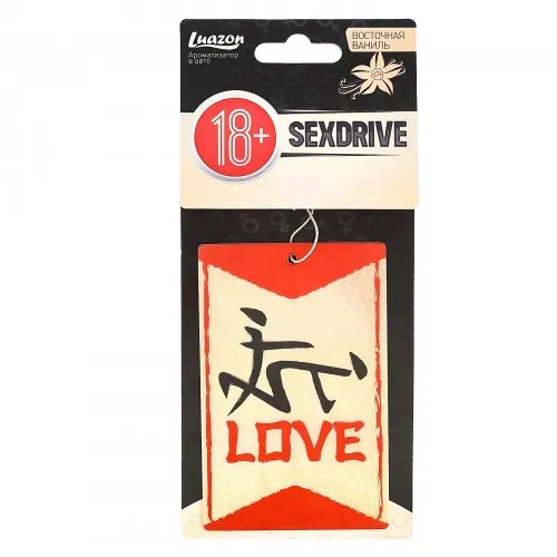 Изображение Сима-ленд, Россия Ароматизатор в авто бумажный Sexdrive Любовь с ароматом ваниль
