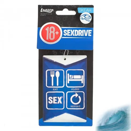 Фото Сима-ленд, Россия Ароматизатор в авто бумажный Sexdrive На повторе с ароматом океана