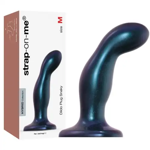 Изображение Strap-on-me Фаллоимитатор Strap-On-Me Dildo Plug Snaky M синий 17 см