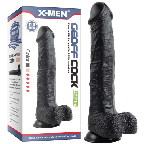 Изображение Nlonely, Китай Фаллос-гигант черного цвета X-Men Geoff Cock 30 см