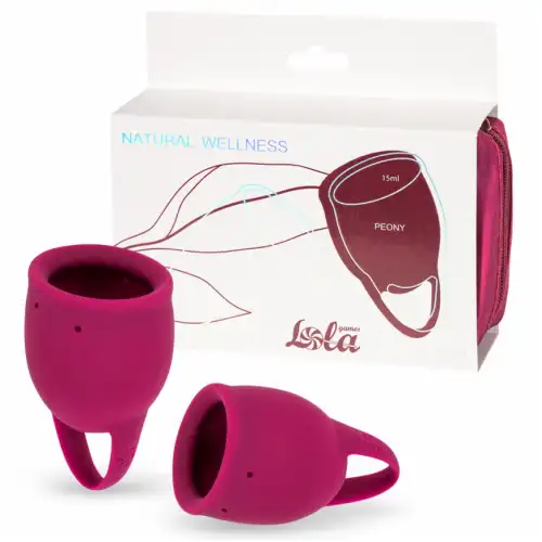 Фото Lola Toys, Россия Набор менструальных чаш Natural Wellness Peony Wine Red