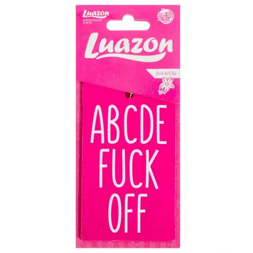 Фото Сима-ленд, Россия Ароматизатор в авто бумажный ABCDEFUCKOFF, аромат ваниль