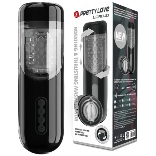 Фото Pretty Love, Китай Мастурбатор Lorelei by Pretty Love с ротацией, пульсацией и голосовым сопровождением