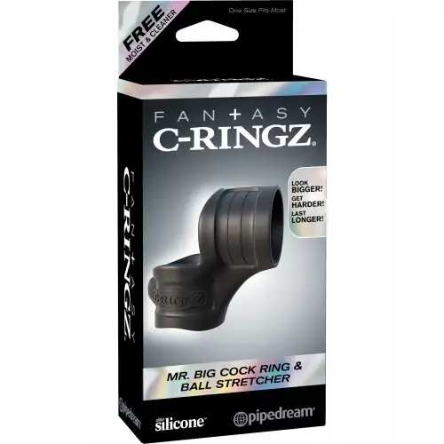 Изображение PipeDream, США Кольцо на пенис и утяжка на мошонку Fantasy C-Ringz Mr. Big Cock Ring and Ball Stretcher