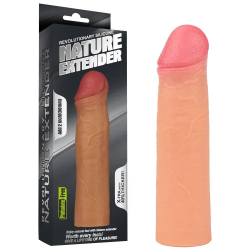 Фото Lovetoy, Китай Удлиняющая насадка на пенис Revolutionary Silicone Nature Extender + 5,5 см