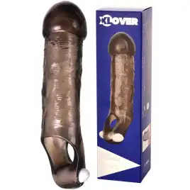 Насадка с увеличенной головкой и вибростимулятором ToyFa XLover 15,5 см