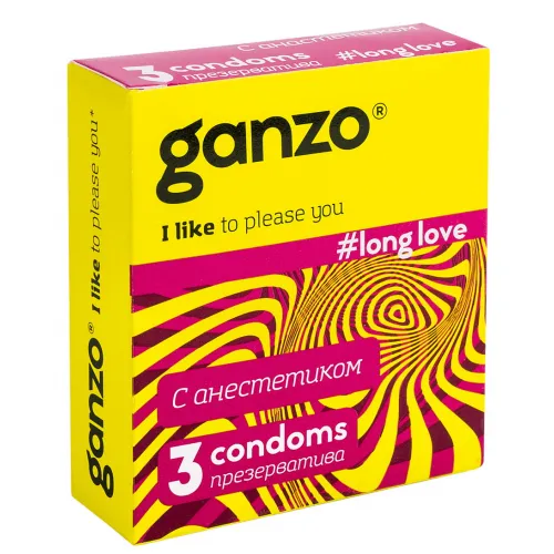 Изображение GANZO Презервативы Ganzo №3 Long Love с анестетиком