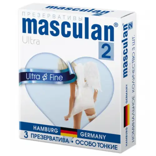 Изображение Masculan Презервативы Masculan Ultra 2, особо тонкие 3 шт