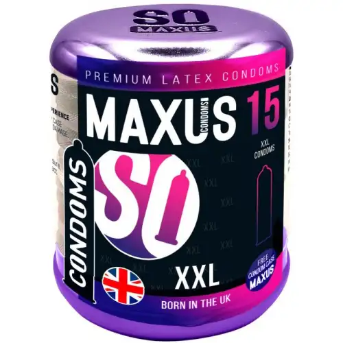 Изображение Maxus Презервативы Maxus №15 XXL увеличенного размера в металлическом кейсе