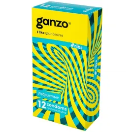 Презервативы Ganzo №12 Ribs ребристые