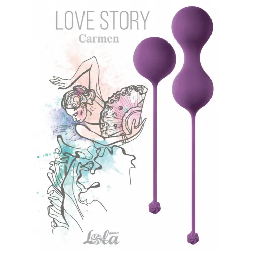 Изображение Lola Toys, Россия Набор вагинальных шариков Love Story Carmen Lavender Sunset