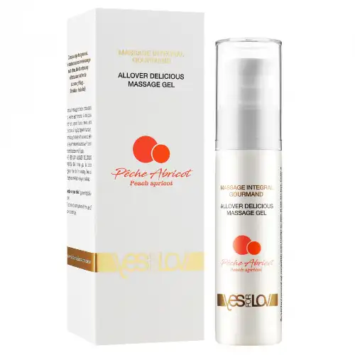 Изображение YESforLOV (Франция) Лубрикант 3 в 1 YESforLOV Allover Delicious Massage Gel персик и абрикос 50 мл