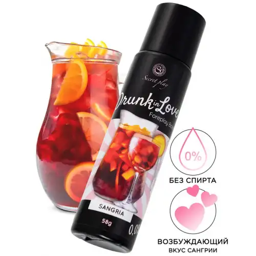 Фото Secret play, Испания Гель Secret Play для сосков и интимных зон, со вкусом сангрии, 55 г