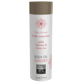 Съедобное масло для тела Гибискус и Зеленый Чай 75 мл