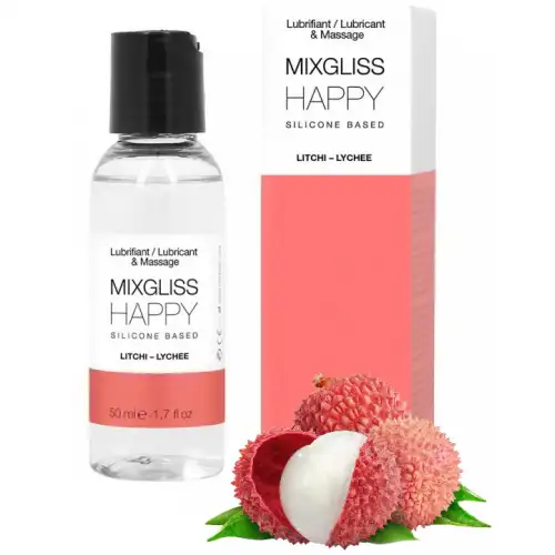Фото  Смазка на силиконовой основе с ароматом личи MixGliss Happy Litchi Lychee 50 мл