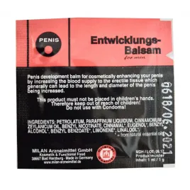 Крем для увеличения пениса Penis Entwicklungs 1 мл, пробник