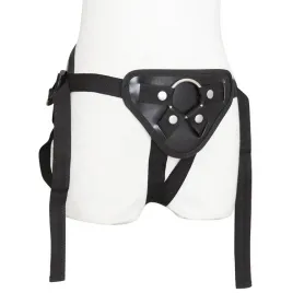 Черный ремень для страпона с кольцом