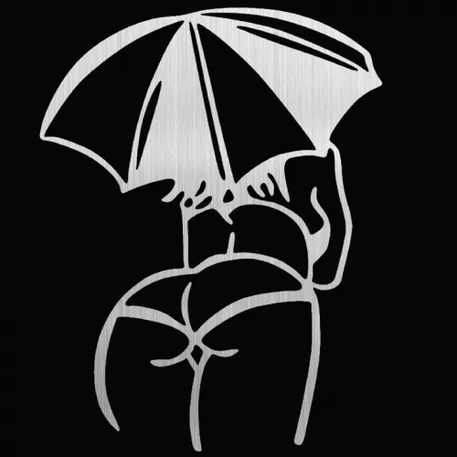 Фото  Виниловая наклейка на авто Девушка