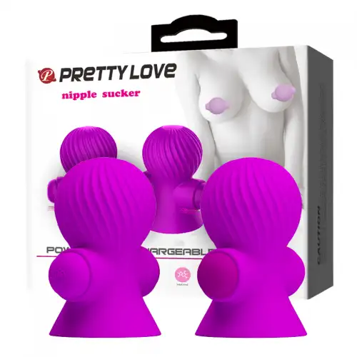 Изображение Pretty Love, Китай Пурпурные вибропомпы для сосков Nipple Sucker