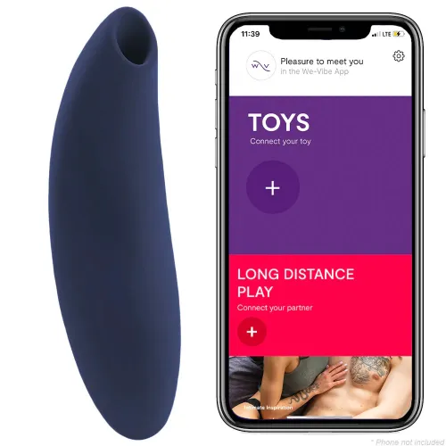 Фото We-Vibe, Канада Вакуумно-волновой смарт-стимулятор клитора We-Vibe Melt синий