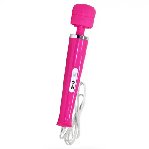 Фото  Десятискоростной малиновый массажер Magic Massager 220V