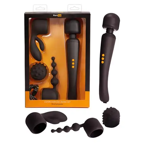 Изображение Orion, Германия Вибромассажер с насадками Pornhub Supercharged Wand Set
