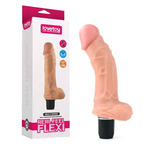 Фото Lovetoy, Китай Фаллос с мошонкой Real Feel Flexi 22 см