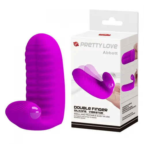 Фото Pretty Love, Китай Насадка на пальцы с вибропулей Abbott, розовая