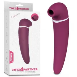 Вакуумный стимулятор клитора с вибрацией Toyz4Partner пурпурный