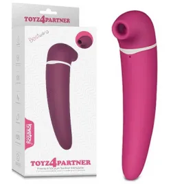 Вакуумный стимулятор клитора с вибрацией Toyz4Partner розовый