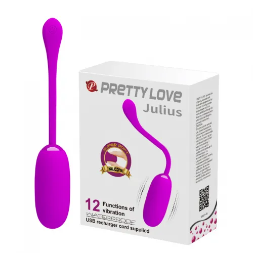 Изображение Pretty Love, Китай Перезаряжаемое виброяйцо Pretty Love Julius фиолетовое