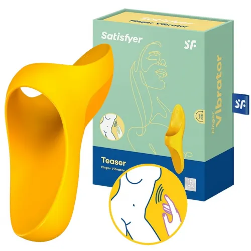 Изображение Satisfyer, Германия Клиторальный вибромассажер на палец Satisfyer Teaser желтый
