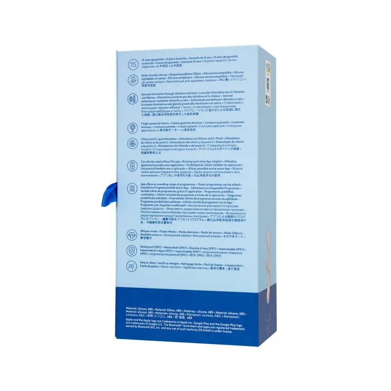 Фото Satisfyer, Германия Вибратор Satisfyer Hot Lover Connect App с клиторальным стимулятором, золотистый, 20,4 см