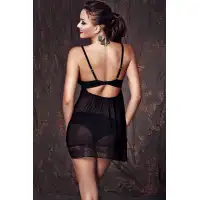 Фото ANAIS-APPAREL LUXURY LINGERIE (Польша) Комбинация Anais Sasha и трусы, черный, S