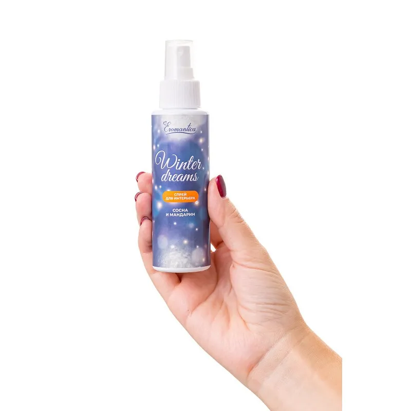 Фото  Спрей для интерьера Eromantica «Winter dreams» с ароматом сосны и мандарина, 110 мл
