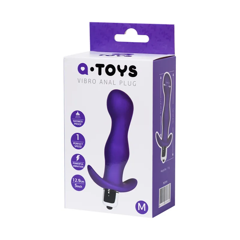A-toys by TOYFA Анальная пробка с вибрацией A-Toys by TOYFA Kamet, размер M, силикон, фиолетовая, 12,9 см — купить в Минске Фото A-toys by TOYFA Анальная пробка с вибрацией A-Toys by TOYFA Kamet, размер M, силикон, фиолетовая, 12,9 см