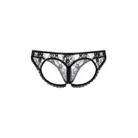 Фото SoftLine Collection, Польша Трусики с открытыми ягодицами и вырезом SoftLine Collection, черный, M/L