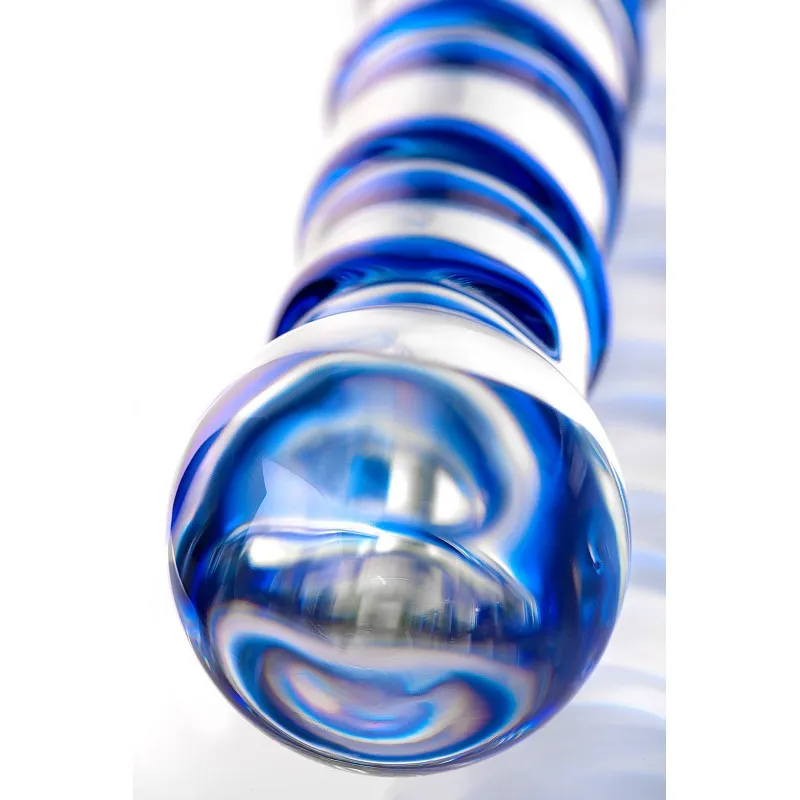 Фото Sexus Glass Двусторонний фаллоимитатор Sexus Glass, стекло, прозрачный, 19 см