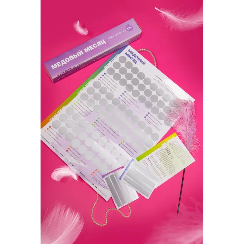 Фото Erolanta Lingerie Набор игр со скретч-слоем Erolanta Медовый месяц (2 шт)